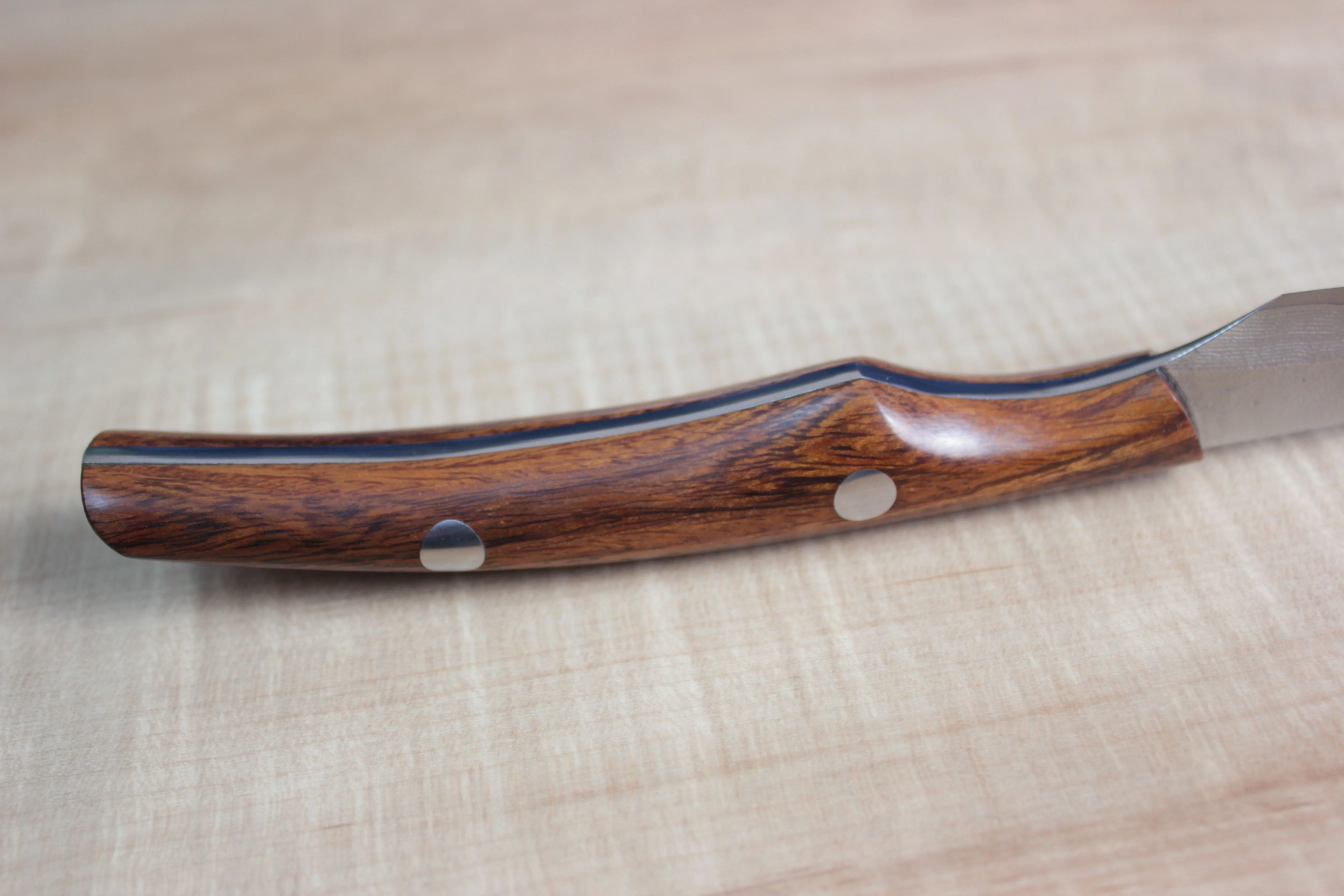 Takeshi Saji VG-10 Custom Damascus Steak Knife (Ironwood Handle) - Image 5