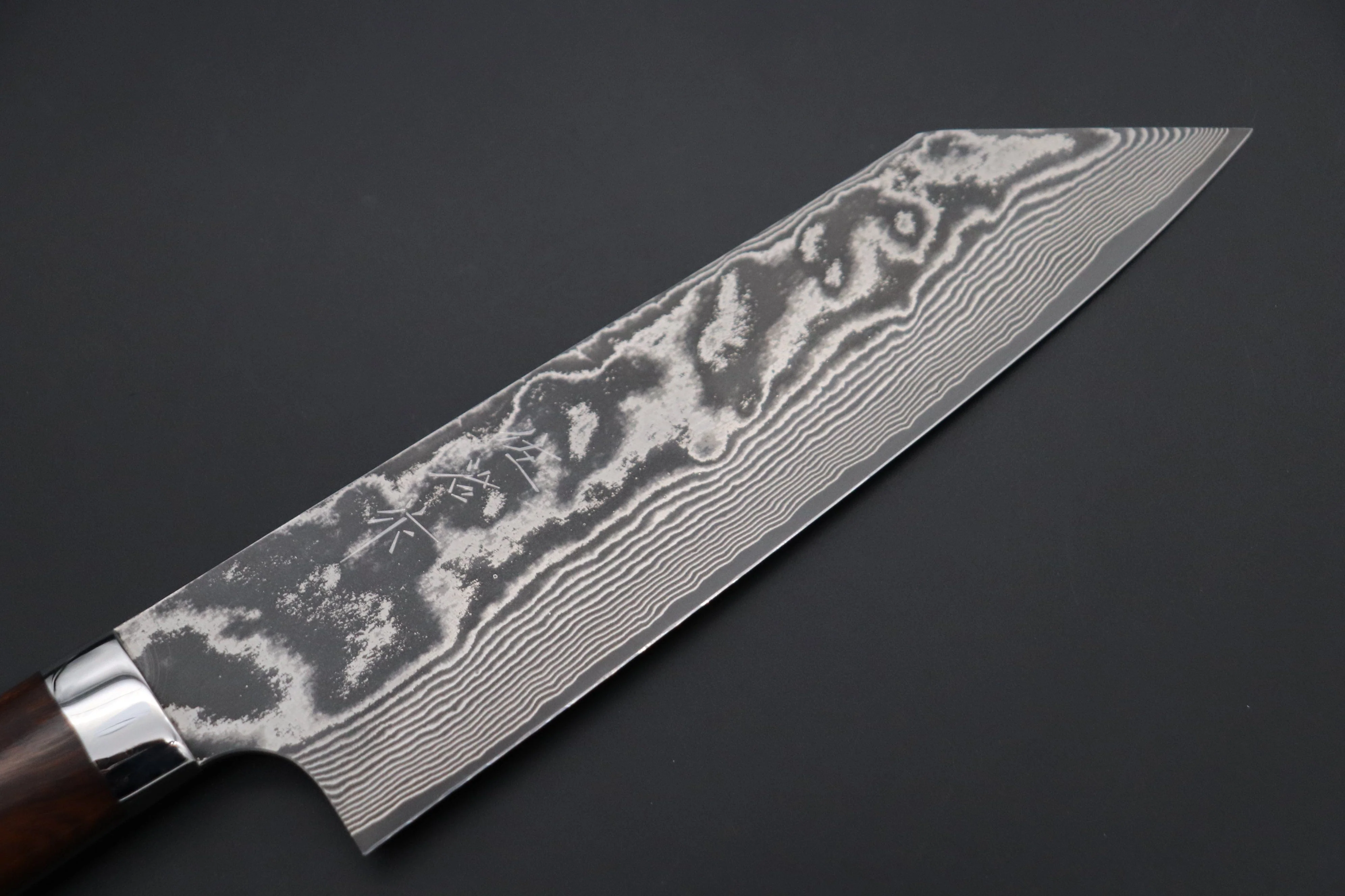Takeshi Saji VG-10 Custom Damascus Wild Series Bunka 180mm (7 inch, Desert Ironwood Handle) - Image 2