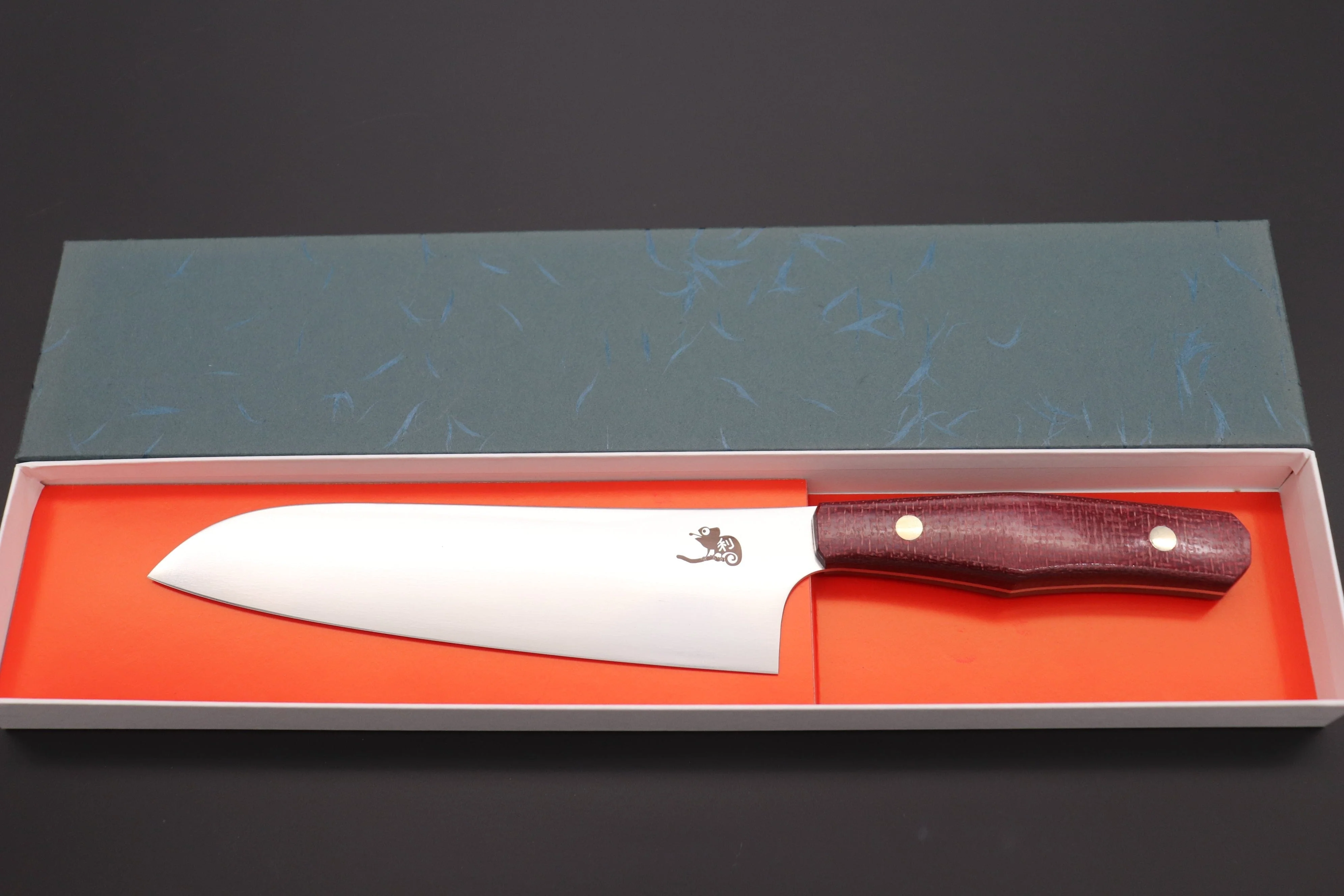 Toshiyuki Takahashi Custom Kitchen Knife TT-13 Santoku 170mm (6.6 inch) - Image 8