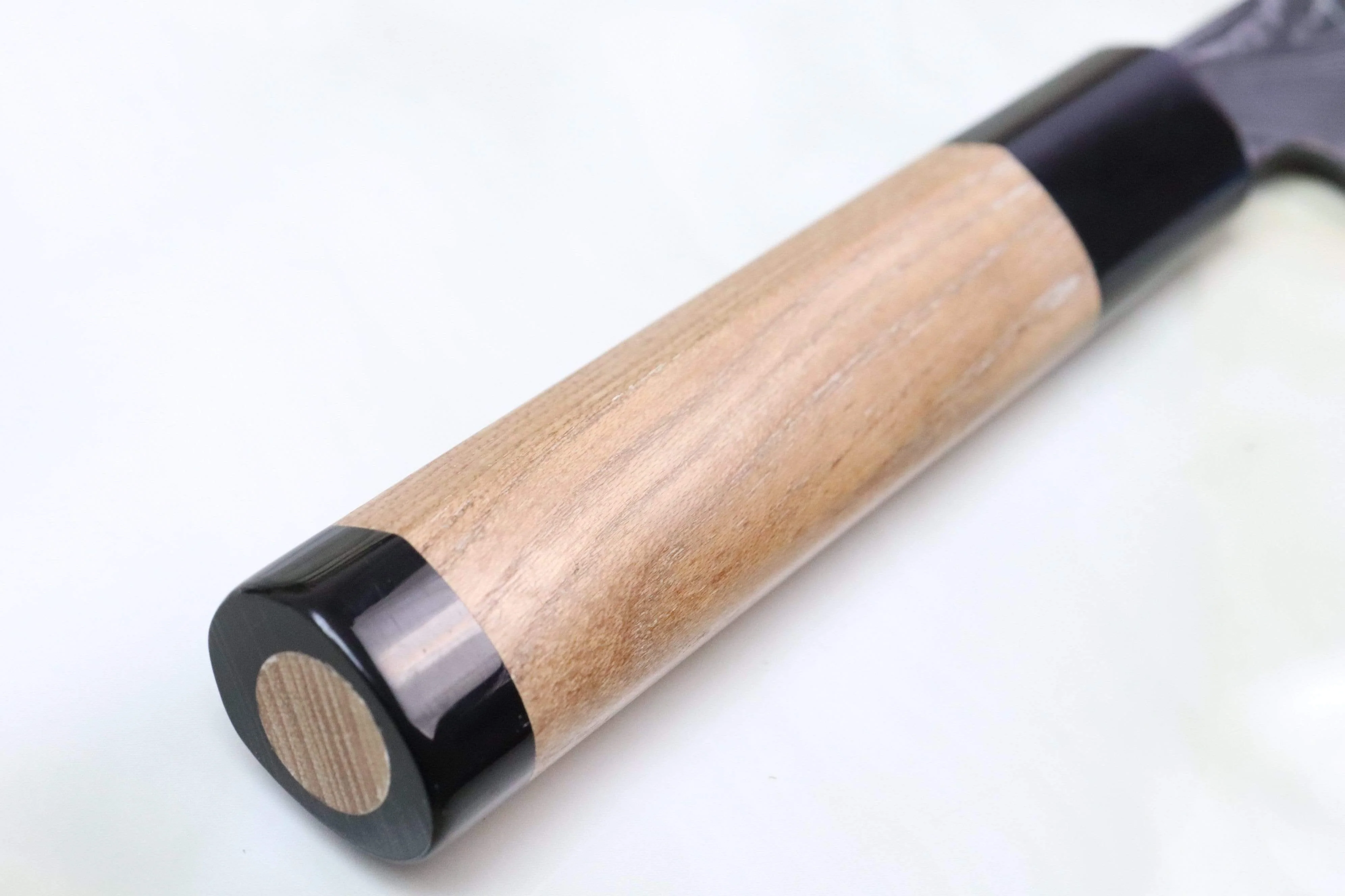 Tsukasa Hinoura Custom Knife "Unryu-Mon" Wa Petty 135mm (5.3 Inch, TH-7P, Enjyu Wood Handle with Water Buffalo Horn Ferrule & Butt) - Image 3