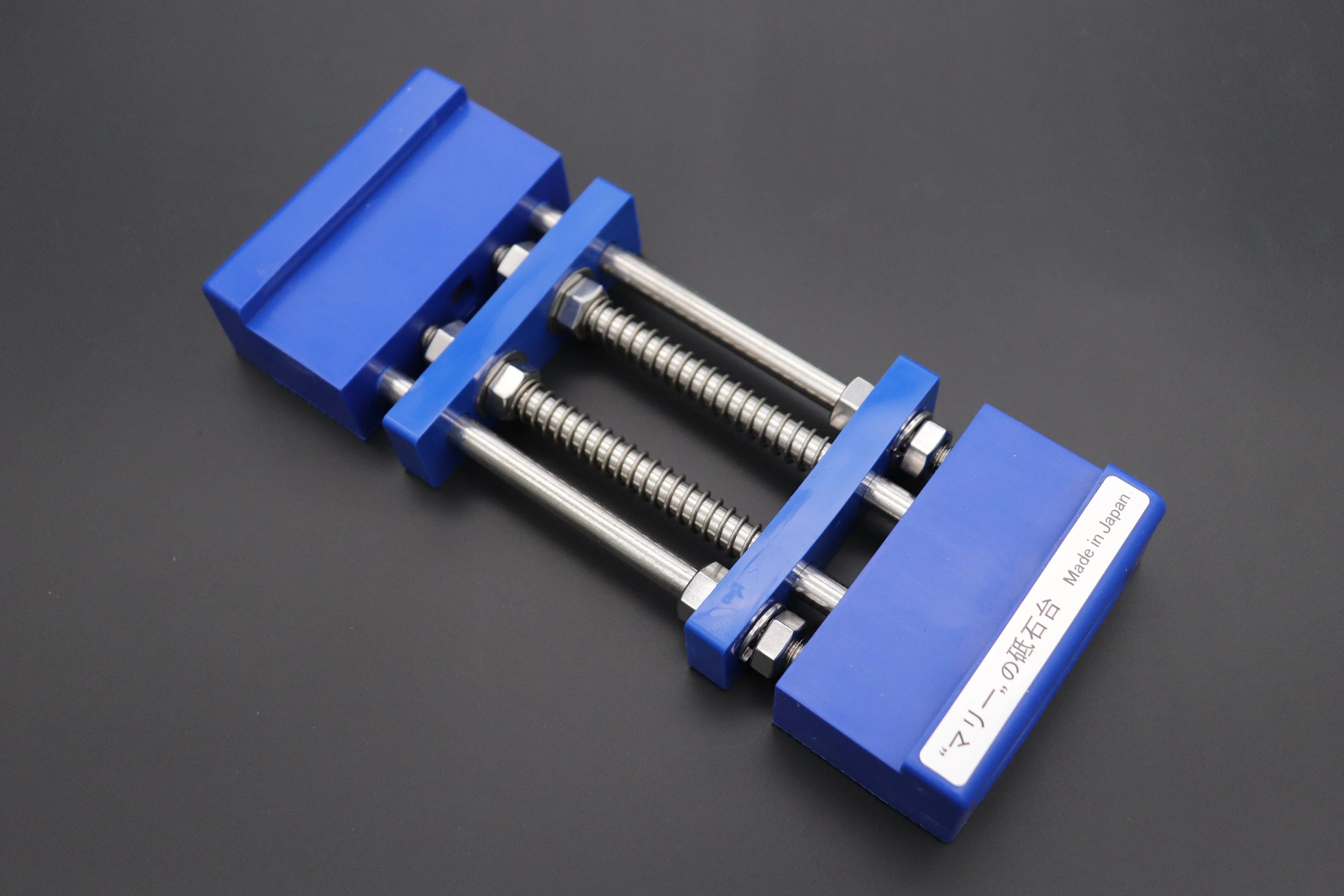 Whetstone Holder BS-1 “Blue Supporter” (Stainless Hardware)