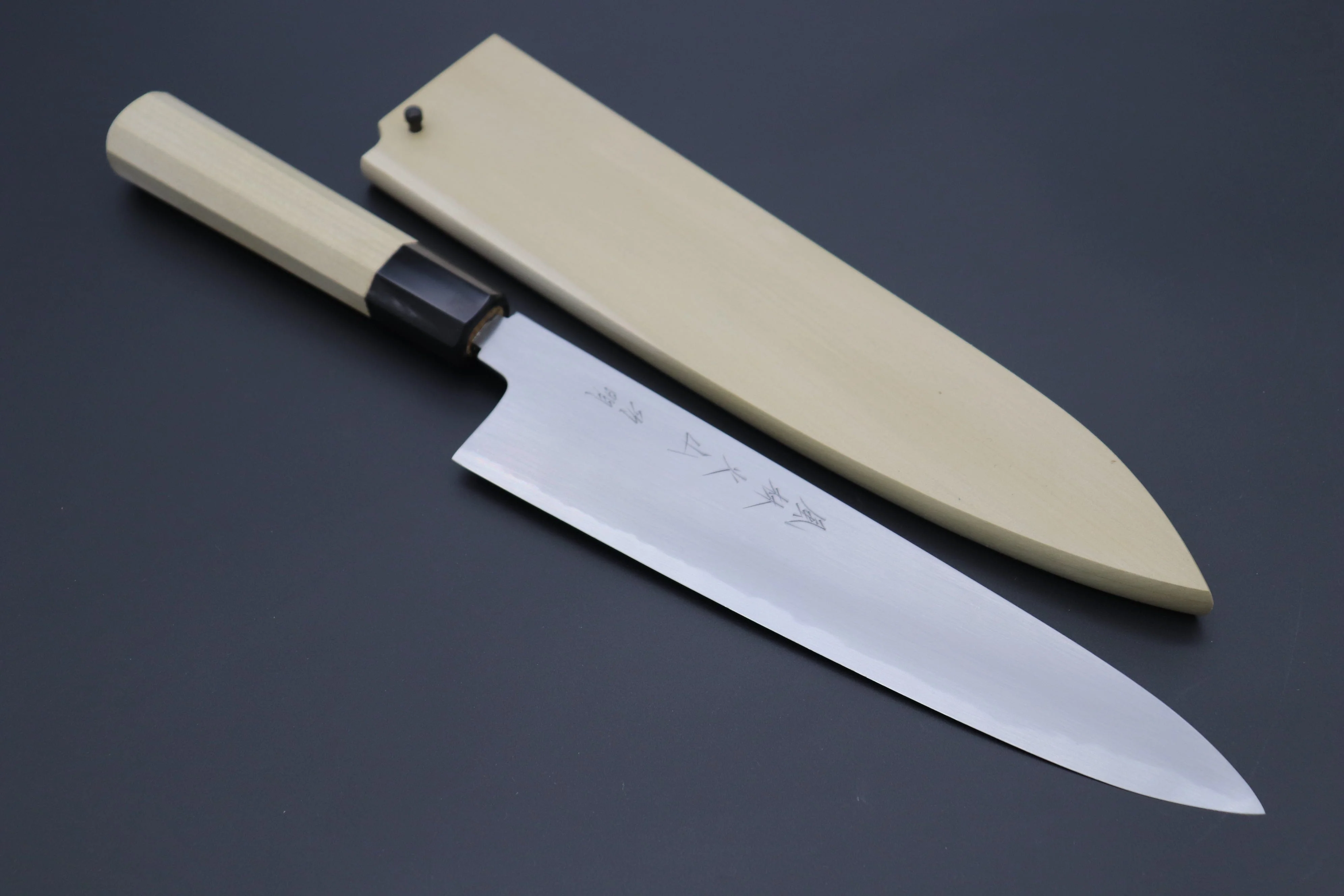 Fu-Rin-Ka-Zan White Steel No.2 Wa Series Hon Kasumi Wa Gyuto (210mm to 270mm, 3 sizes)